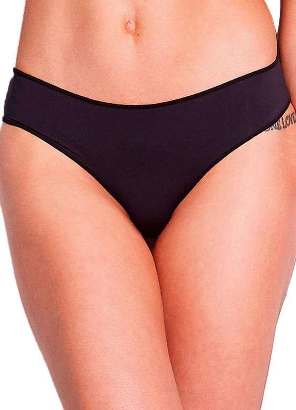 Hope - Kit com 3 Calcinhas Biquíni Hope 38840 Preto-Branco 2