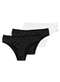 Hope - Kit com 3 Calcinhas Biquíni Hope 38840 Branco - variação: Preto-Branco