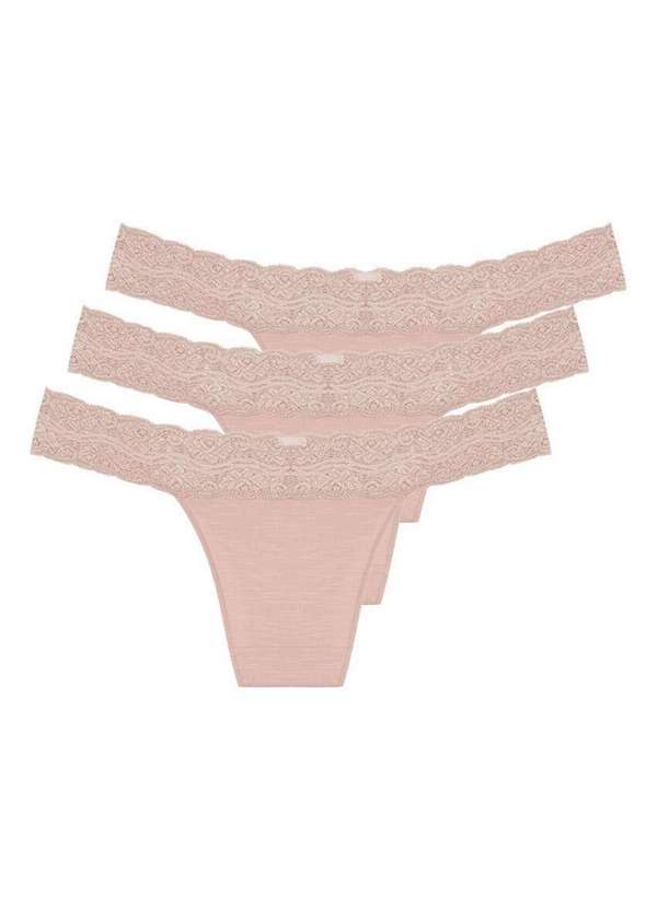 Hope - Kit com 3 Calcinhas Biquíni Hope L 35320 Bege-Ballet 4