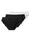 Liz - Kit com 3 Calcinhas Biquíni Liz 50257 Super-Black - variação: Super-Black-Branco