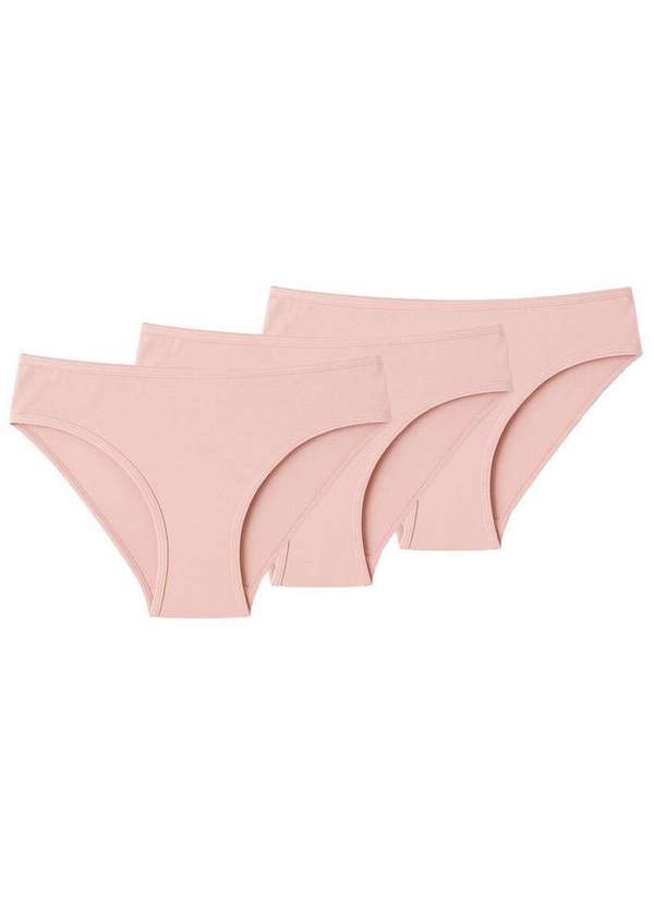 Liz - Kit com 3 Calcinhas Biquíni Liz 50331 Blush