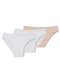 Liz - Kit com 3 Calcinhas Biquíni Liz 50331 Blush-Sepia - variação: Branco-Sepia