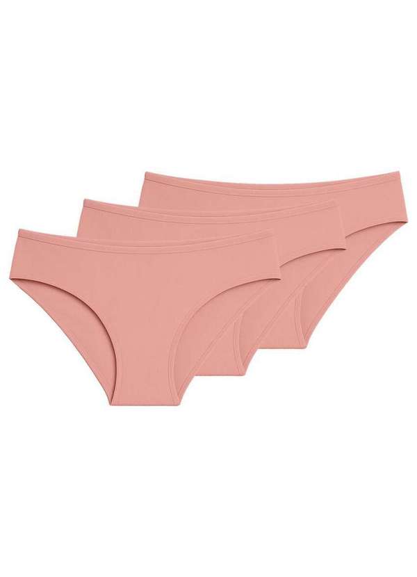 Liz - Kit com 3 Calcinhas Biquíni Liz 50372 Blush