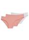 Liz - Kit com 3 Calcinhas Biquíni Liz 50372 Sepia-Preto - variação: Blush-Branco