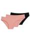 Liz - Kit com 3 Calcinhas Biquíni Liz 50372 Sepia-Preto - variação: Blush-Preto