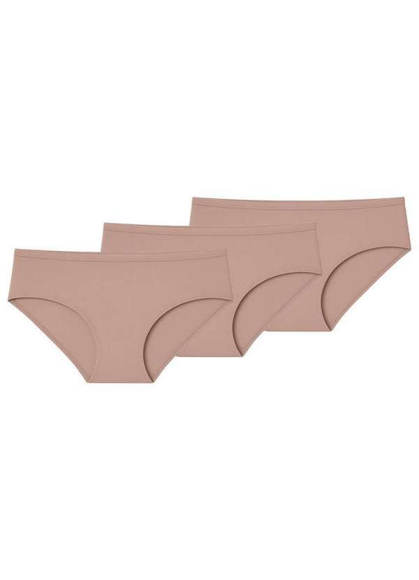 Liz - Kit com 3 Calcinhas Biquíni Liz 50376 Sepia