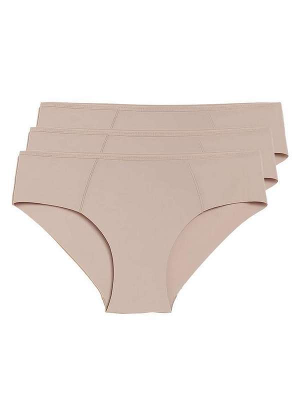 Liz - Kit com 3 Calcinhas Biquíni Liz 50391 Sepia