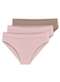 Liz - Kit com 3 Calcinhas Biquíni Liz 70222 Blush - variação: Blush-Sepia