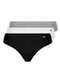 Lupo - Kit com 3 Calcinhas Biquíni Loba 40353-001 Natural - variação: Preto-Branco-Cinza-Mescla