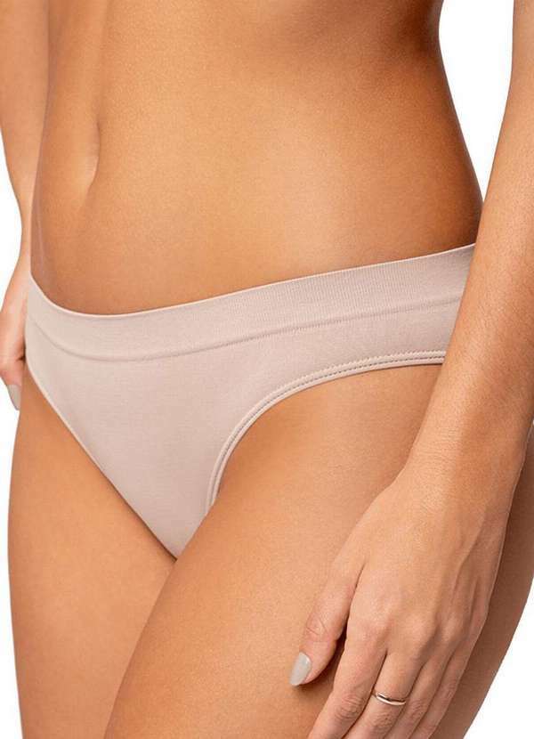 Lupo - Kit com 3 Calcinhas Biquíni Loba 40400-001 Branco-Preto-Natural 6