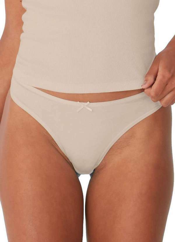 Malwee - Kit com 3 Calcinhas Biquíni Malwee 1000090635 D016i-Marrom-Bege 6