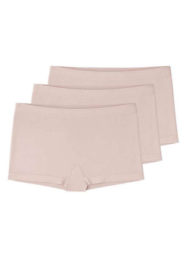 Liz - Kit com 3 Calcinhas Boxer Liz 74220 Sepia