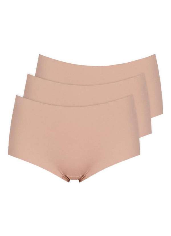 Hope - Kit com 3 Calcinhas Caleçon Hope 30850 Camurca