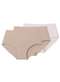 Liz - Kit com 3 Calcinhas Caleçon Liz 50256 Blush-Branco - variação: Sepia-Branco