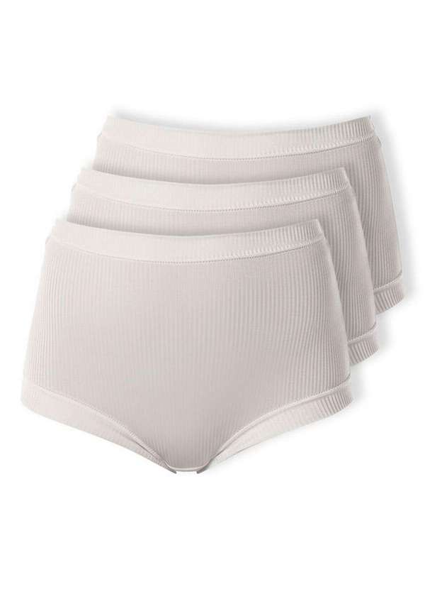 Demillus - Kit com 3 Calcinhas Demillus 26406 Branco