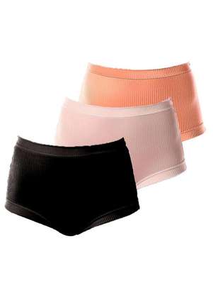 Kit com 3 Calcinhas Demillus 26406 Colorido - DEMILLUS