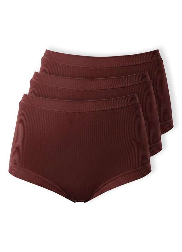 Demillus - Kit com 3 Calcinhas Demillus 26406 Vinho