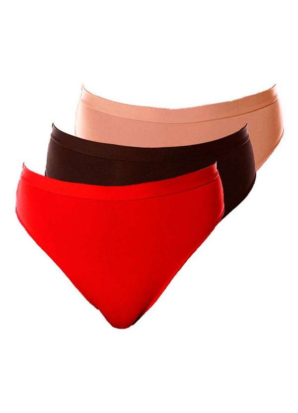 Demillus - Kit com 3 Calcinhas Demillus 26826 Colorido 15-Marinho 3