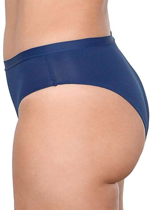 Demillus - Kit com 3 Calcinhas Demillus 26826 Colorido Marinho-Preto-Bege 4