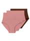 Liz - Kit com 3 Calcinhas Hot Pant Liz 70302 Natural - variação: Rosa-Monaco-Brunette