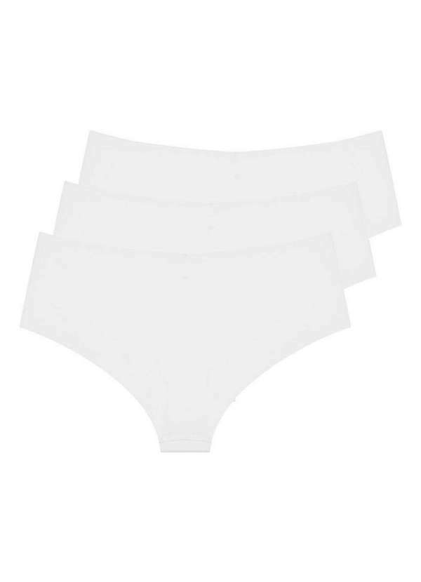Bonjour - Kit com 3 Calcinhas Tanga Bonjour Ft38870 Branco 4