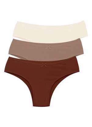 Kit com 3 Calcinhas Tanga Malwee 1000090636 - MALWEE