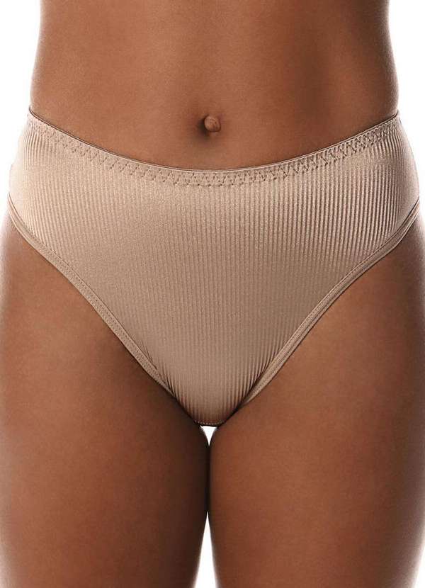 Demillus - Kit com 4 Calcinhas Alta Abrupt Demillus 56096 Bege-Rosado-Preto 2