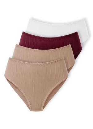 Kit com 4 Calcinhas Alta Abrupt Demillus 56096 - DEMILLUS