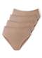 Demillus - Kit com 4 Calcinhas Alta Abrupt Demillus 56096 Bege-Rosado-Preto - variação: Bege-Rosado