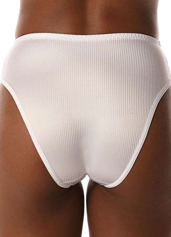 Demillus - Kit com 4 Calcinhas Alta Abrupt Demillus 56096 Branco 3