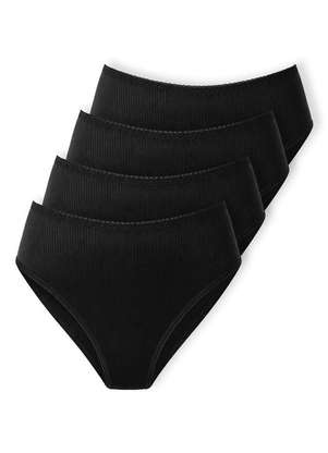 Kit com 4 Calcinhas Alta Abrupt Demillus 56096 - DEMILLUS