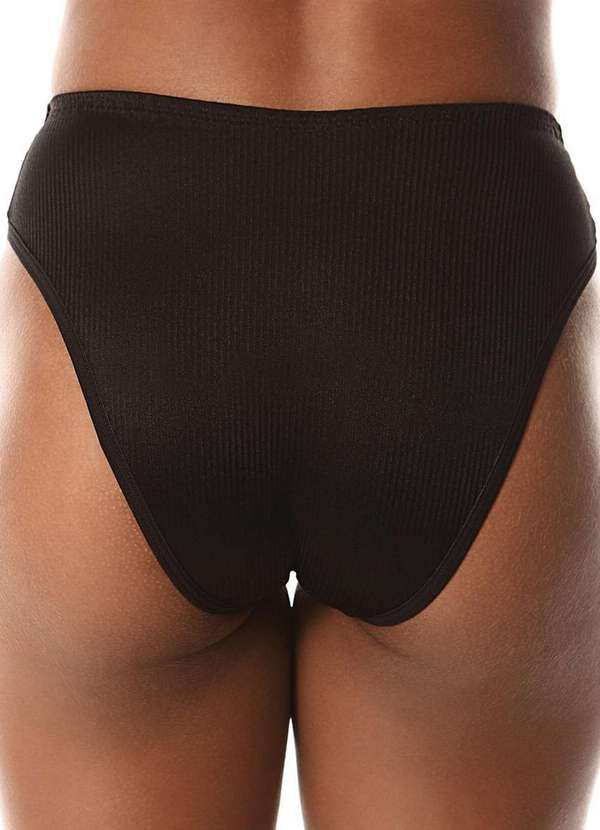 Demillus - Kit com 4 Calcinhas Alta Abrupt Demillus 56096 Preto 3