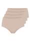 Triumph - Kit com 4 Calcinhas Alta Blissy Maxi Triumph 24965 Praline-Mink - variação: Mink