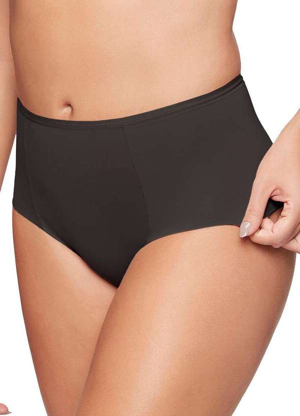 Triumph - Kit com 4 Calcinhas Alta Blissy Maxi Triumph 24965 Preto-Mink 4