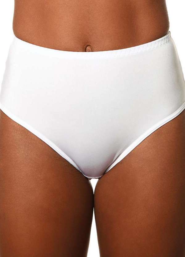 Demillus - Kit com 4 Calcinhas Alta Chanson Demillus 57850 Bege-Rosado-Branco-Marinho 3