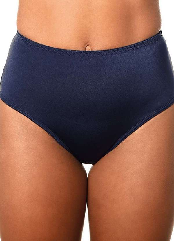 Demillus - Kit com 4 Calcinhas Alta Chanson Demillus 57850 Bege-Rosado-Branco-Marinho 5