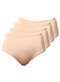 Demillus - Kit com 4 Calcinhas Alta Chanson Demillus 57850 Preto-Branco-Marinho - variação: Bege-Rosado