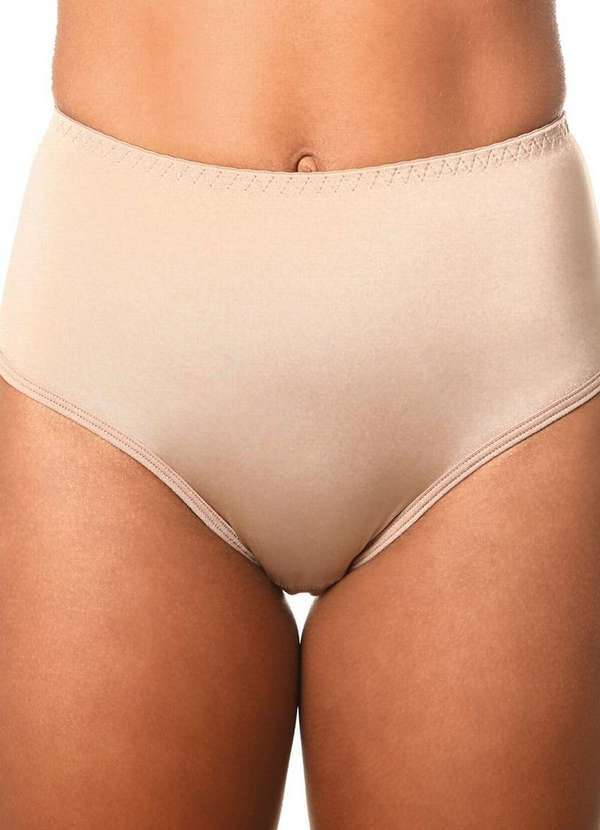 Demillus - Kit com 4 Calcinhas Alta Chanson Demillus 57850 Preto-Bege-Rosado-Branco 3