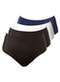Demillus - Kit com 4 Calcinhas Alta Chanson Demillus 57850 Preto-Branco-Marinho - variação: Preto-Branco-Marinho