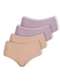 Dilady - Kit com 4 Calcinhas Alta Dilady 203201 Preto-Chocolate - variação: Chocolate-Rosa-Retro