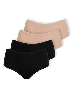 Kit com 4 Calcinhas Alta Dilady 203201 - DILADY