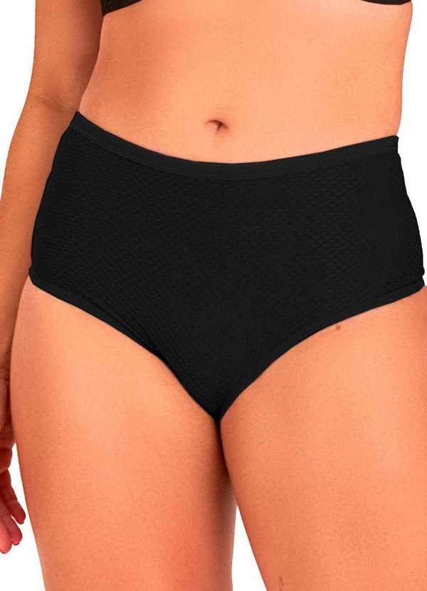 Dilady - Kit com 4 Calcinhas Alta Dilady 203201 Preto 2