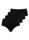 Dilady - Kit com 4 Calcinhas Alta Dilady 203203 Plus Size Rosa-Retro - variação: Preto