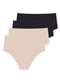 Hope - Kit com 4 Calcinhas Alta Hope 33110 Preto - variação: Bege-Ballet-Preto