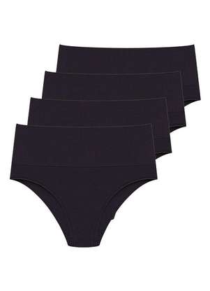 Kit com 4 Calcinhas Alta Hope 33110 - HOPE