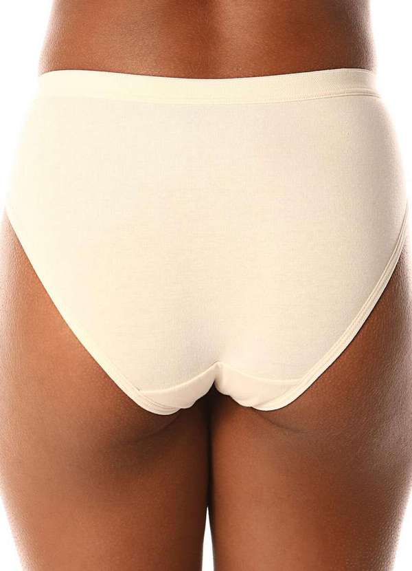 Demillus - Kit com 4 Calcinhas Alta Lithos Demillus 26014/56014 Bege-Rosado-Pérola 5