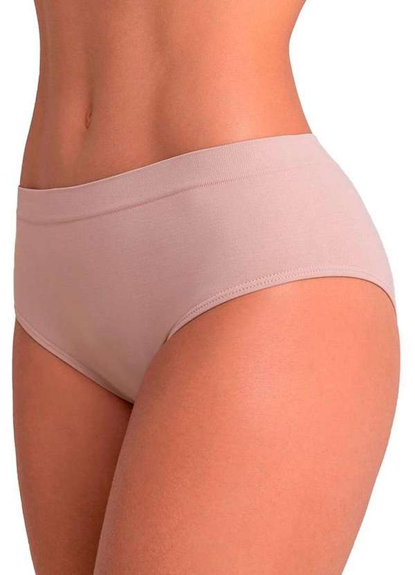 Lupo - Kit com 4 Calcinhas Alta Loba 40900-001 Preto-Natural-Nude 4