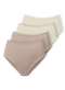 Demillus - Kit com 4 Calcinhas Alta Nova Bibelô Demillus 57487 Pérola - variação: Bege-Rosado-Pérola
