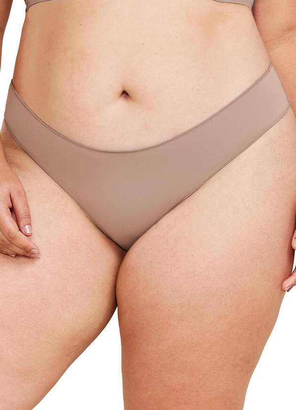 Bonjour - Kit com 4 Calcinhas Biquíni Bonjour Kt38840 Camurca-Branco 4