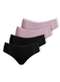 Dilady - Kit com 4 Calcinhas Biquíni Dilady 203200 Preto-Chocolate - variação: Preto-Rosa-Retro